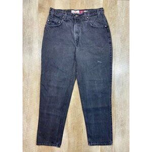 Vtg Levis 545 34x32 Fits 31x29 Loose Fit Faded Black Jeans Brown Copper Tab USA
